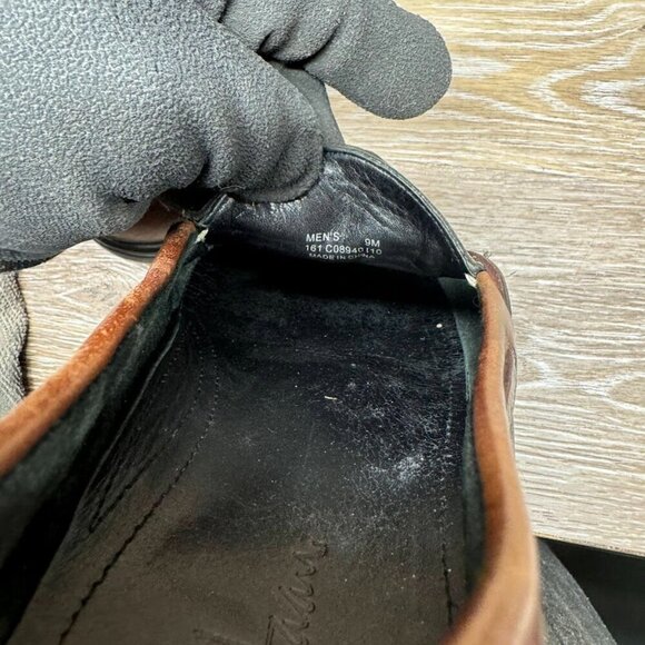 Cole Haan Black/Brown Leather Moc Loafers Men's Size 9 - Picture 5 of 6